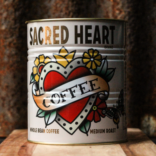 Tattoo Sacred Heart Tins - Vintage Style Decorative Tins - Set of 2 - Image 2